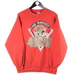 Vintage San Francisco 49ers Sweatshirt Red NFL American Football